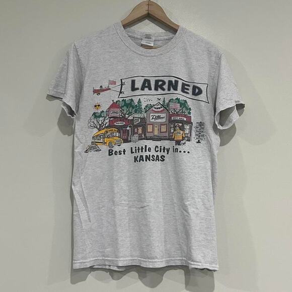 Larned Best Little City In Kansas Tee Shirt - Picture 1 of 6